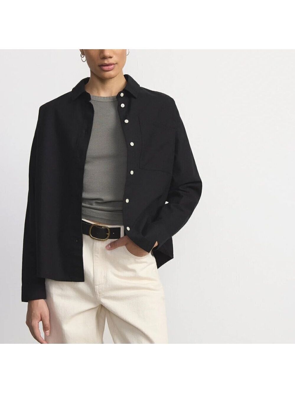 NWT Frank & Oak The Loose Oxford Shirt M